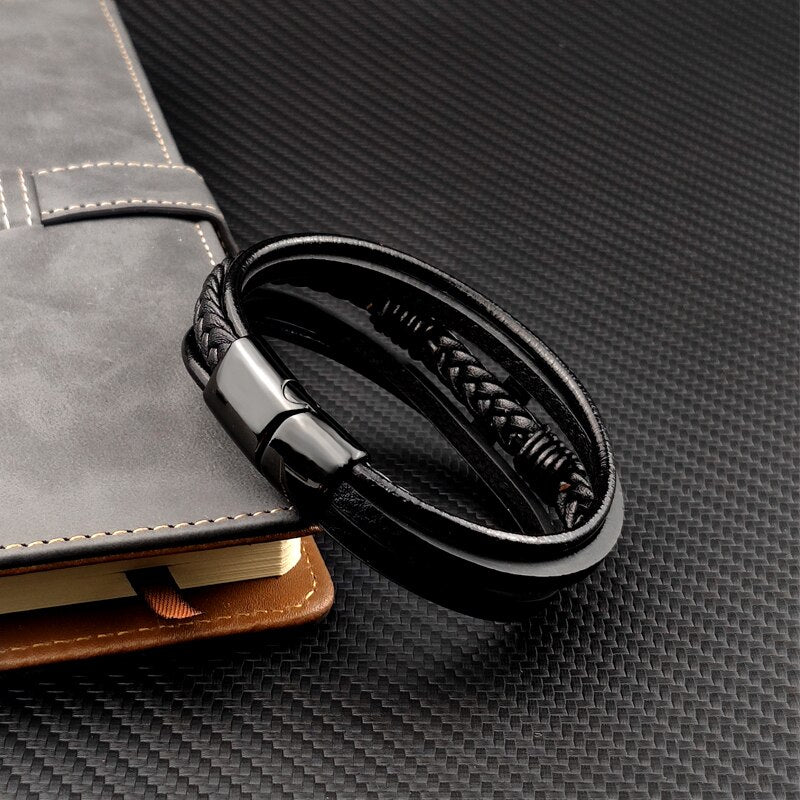 LeatherCross Bracelet