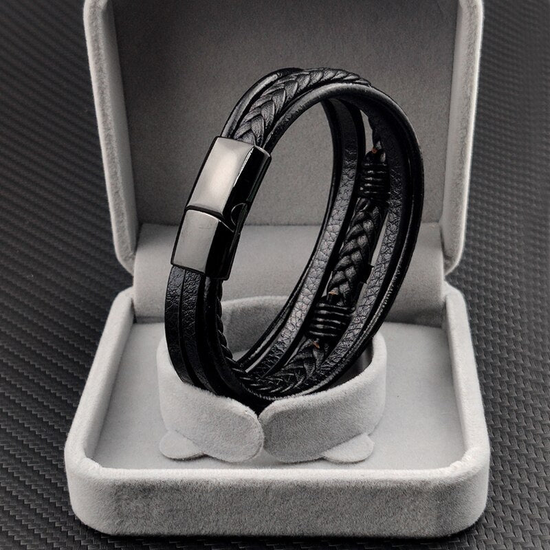 LeatherCross Bracelet
