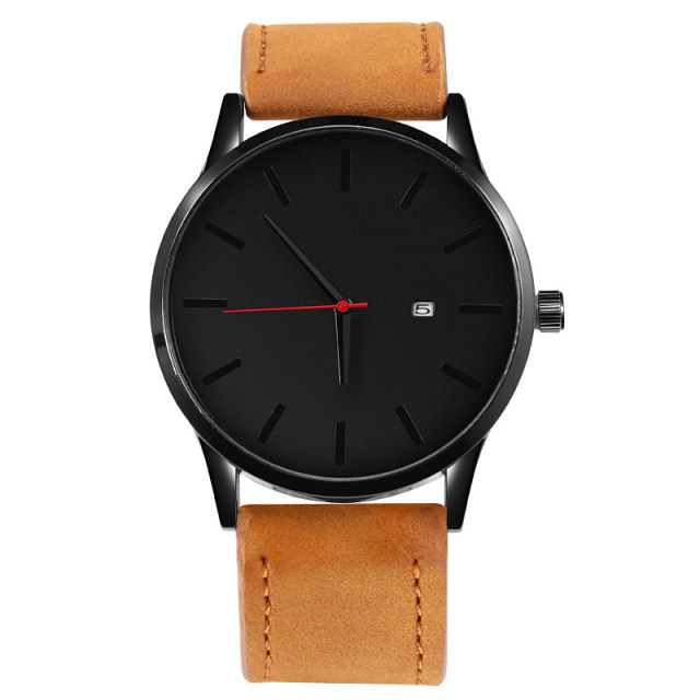 Relógio Leather Quartz