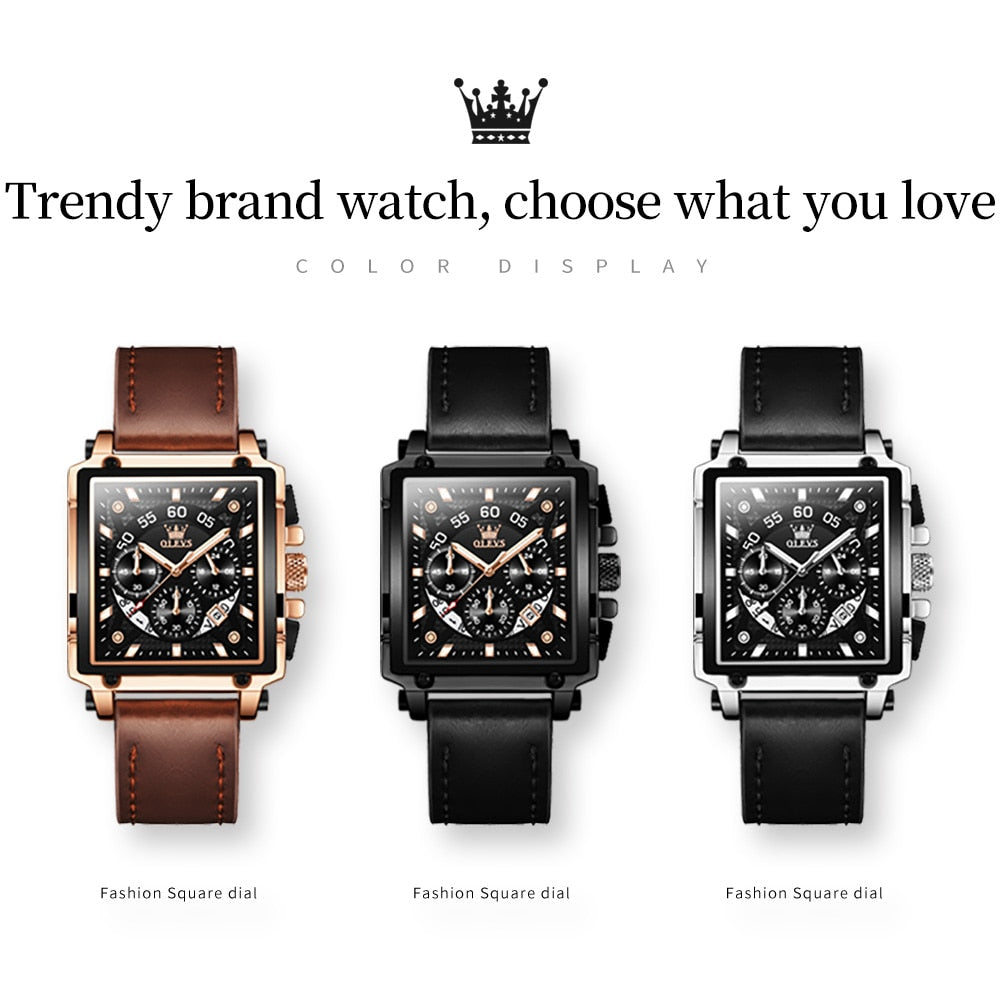 Olevs SquareBrand Watch®