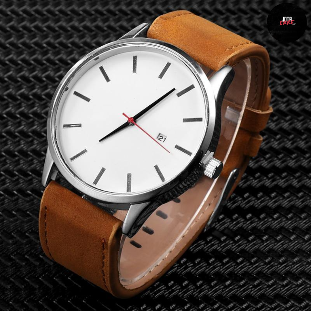 Relógio Leather Quartz