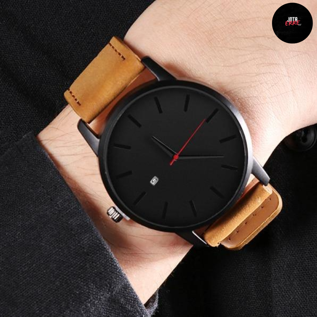 Relógio Leather Quartz